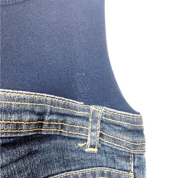 DUO Maternity Jeans Stretch Denim Medium Wash Straight Leg Women Size Small - Picture 5 of 7